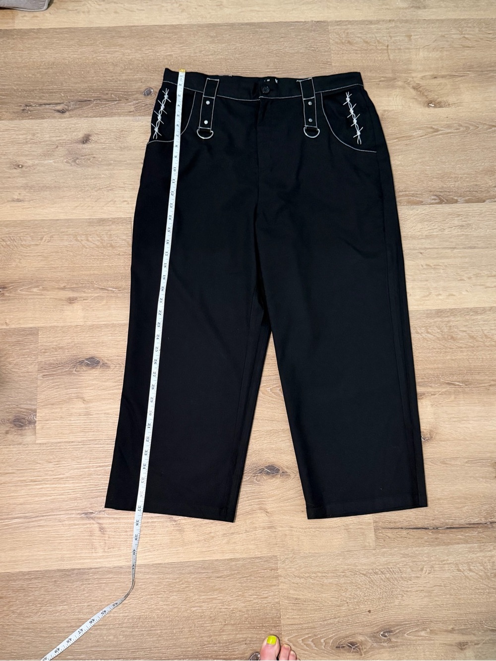 Women's Hell Bunny cropped Straight-Leg Pants - Picture 7 of 7